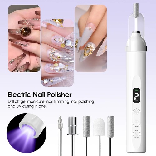 Electric nail file toe - file,