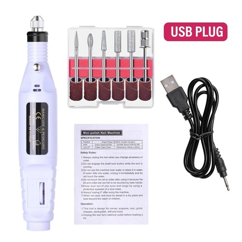 Electric nail file - nail, for